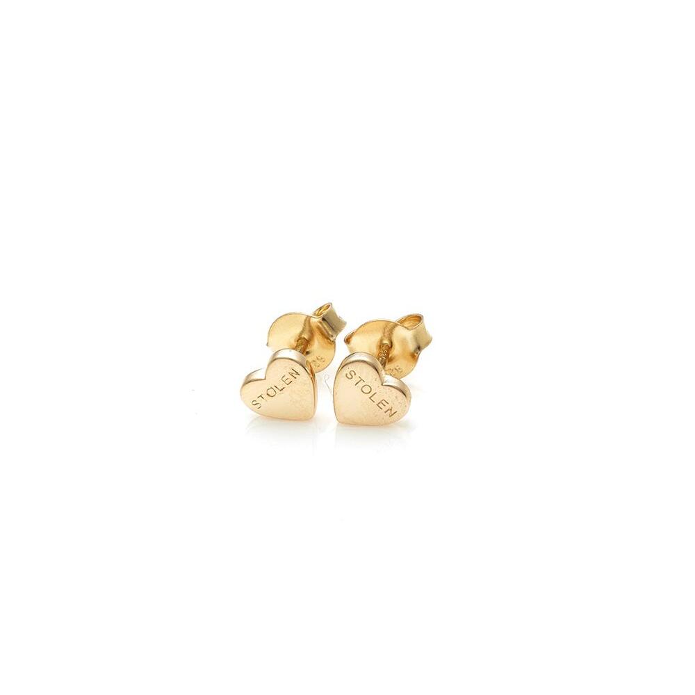 Gold Plated Stolen Heart Earrings_0
