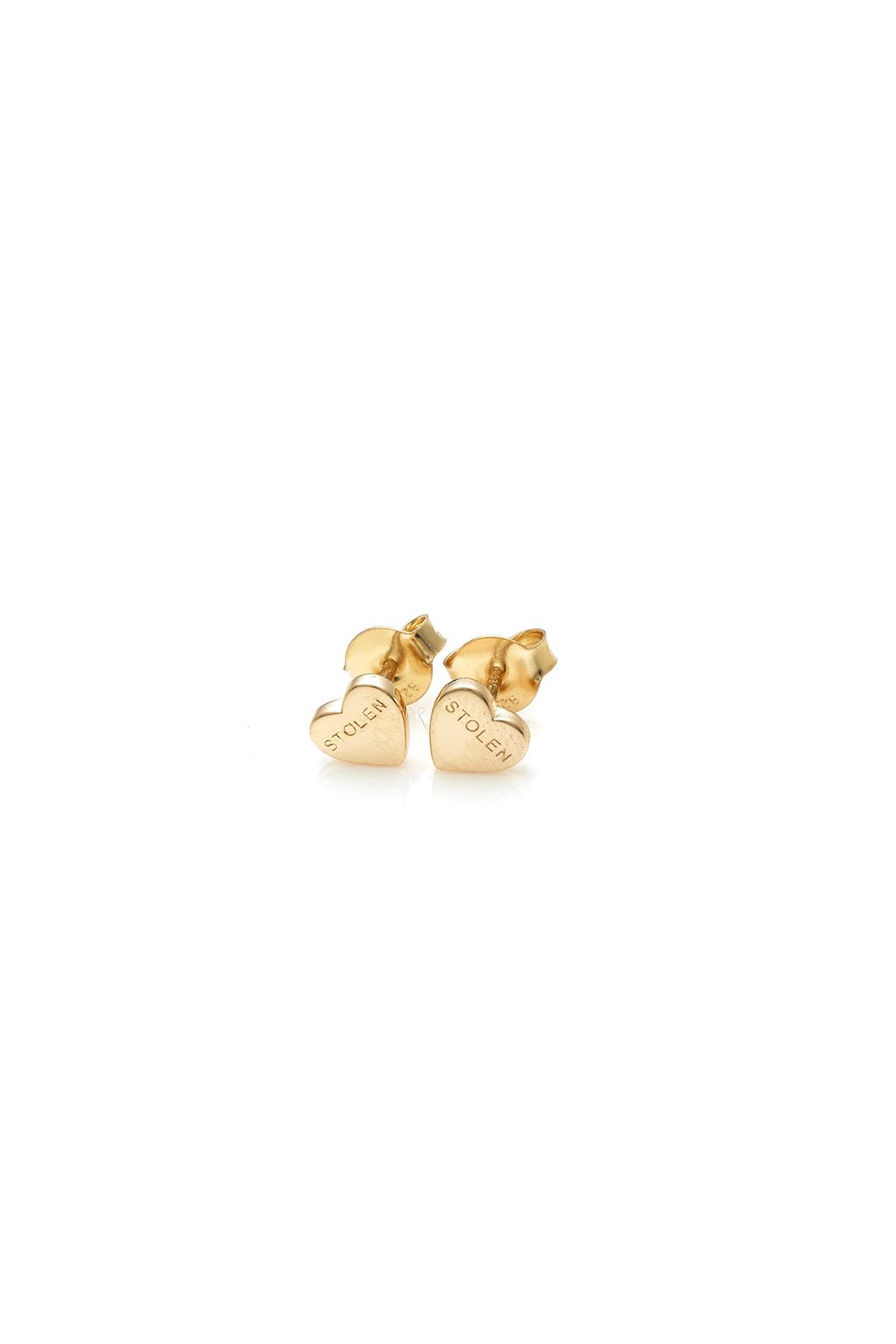 Gold Plated Stolen Heart Earrings_0