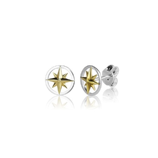 Compass Studs (Navigation - Silver & Gold)_0