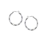 Silver Twist Hoops_0