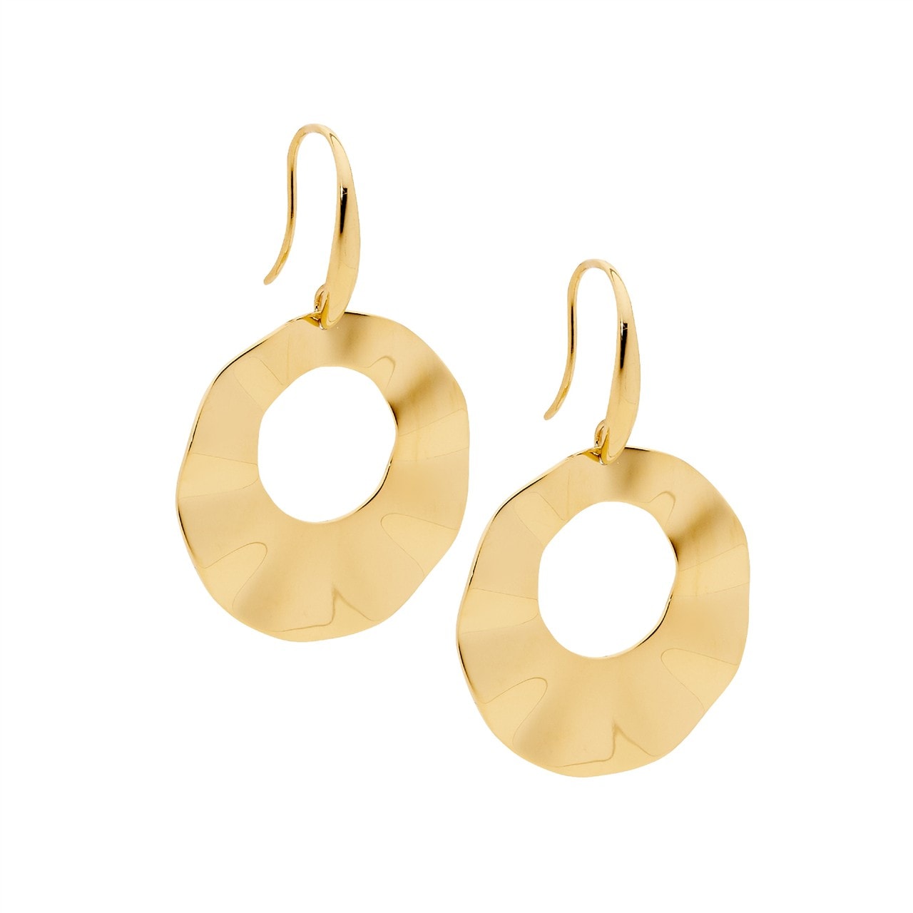 Ellani Gold Plated Drop Earrings_0