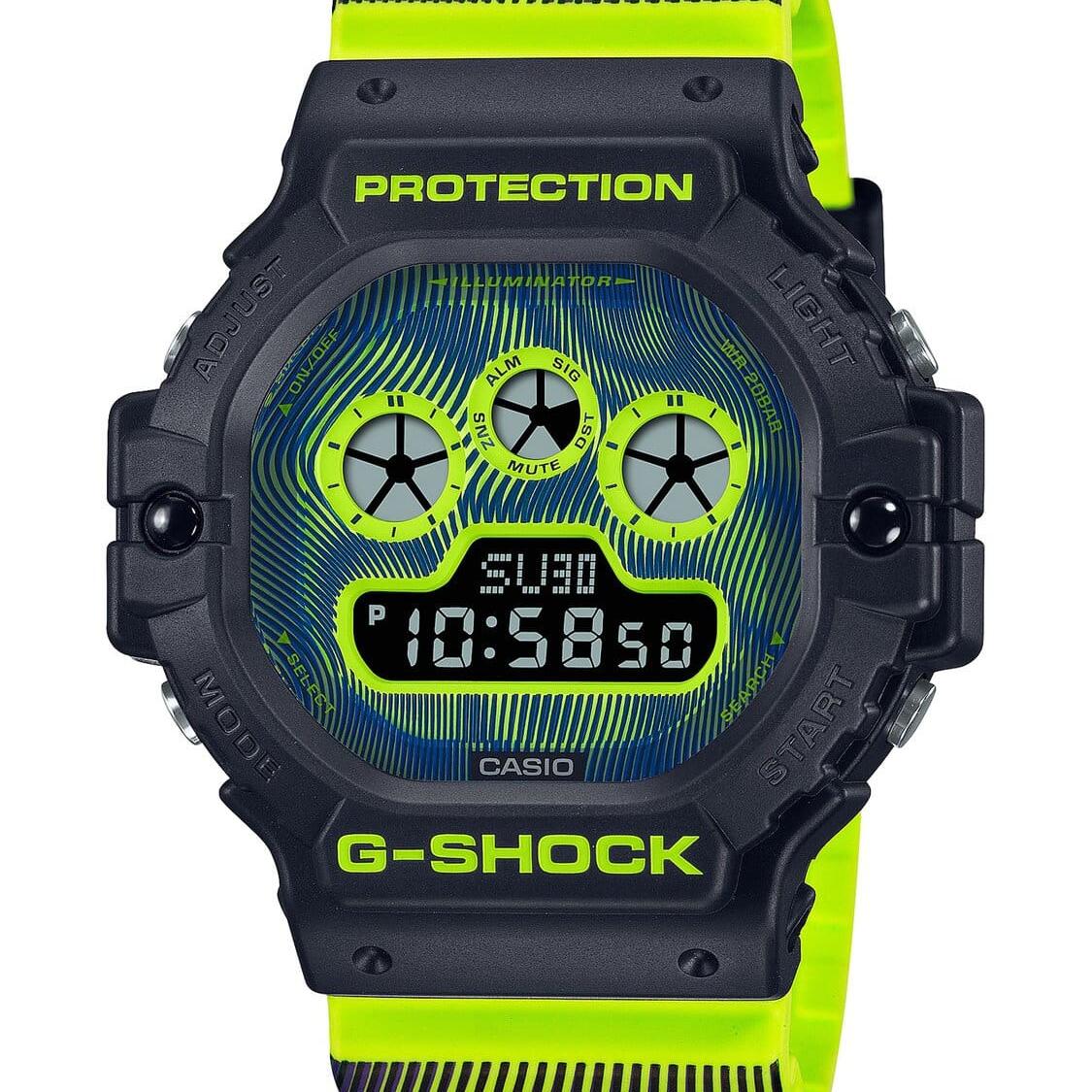 G-Shock Neon Yellow & Black Digital Watch_0