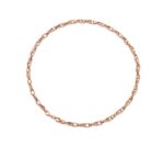 9ct Rose Gold Silver Filled 50cm Chain_0