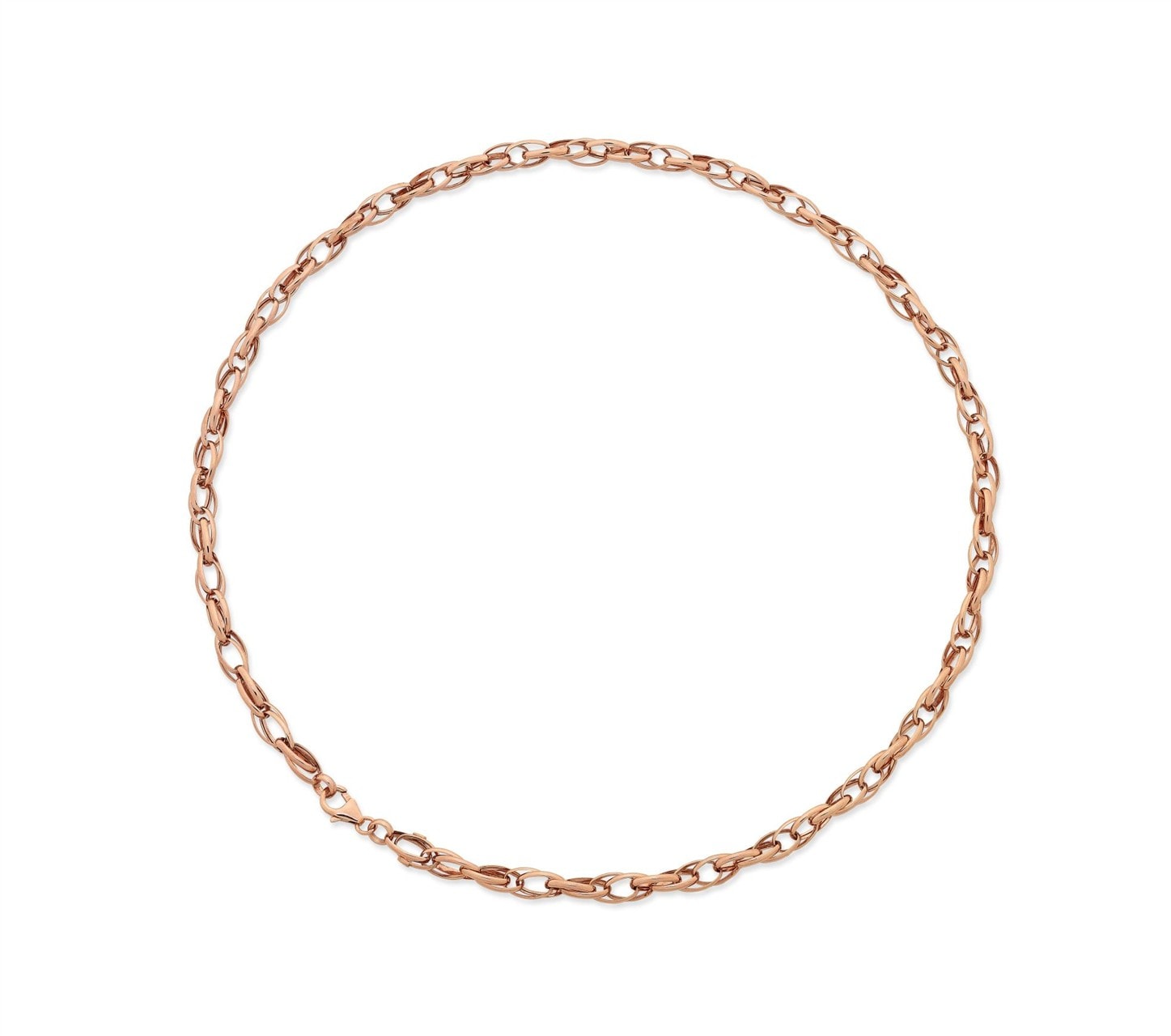 9ct Rose Gold Silver Filled 50cm Chain_0