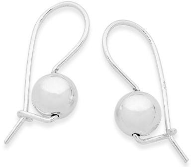 Silver Euroball Earrings_0