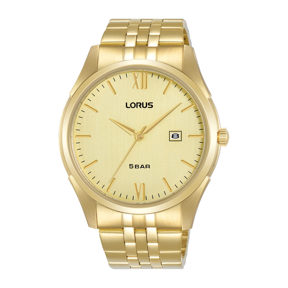 Lorus Gents Gold Analogue Watch_0