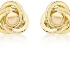 9ct Yellow Gold Stud Earrings_0