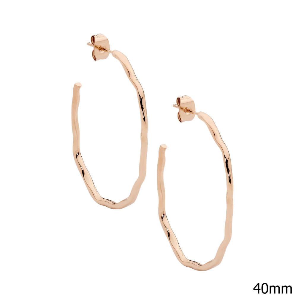 Stainless Steel Rose Gold Plated Earrings_0