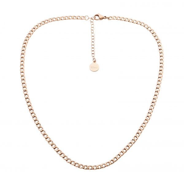 Stainless Steel Rose Gold Plated Necklace_0