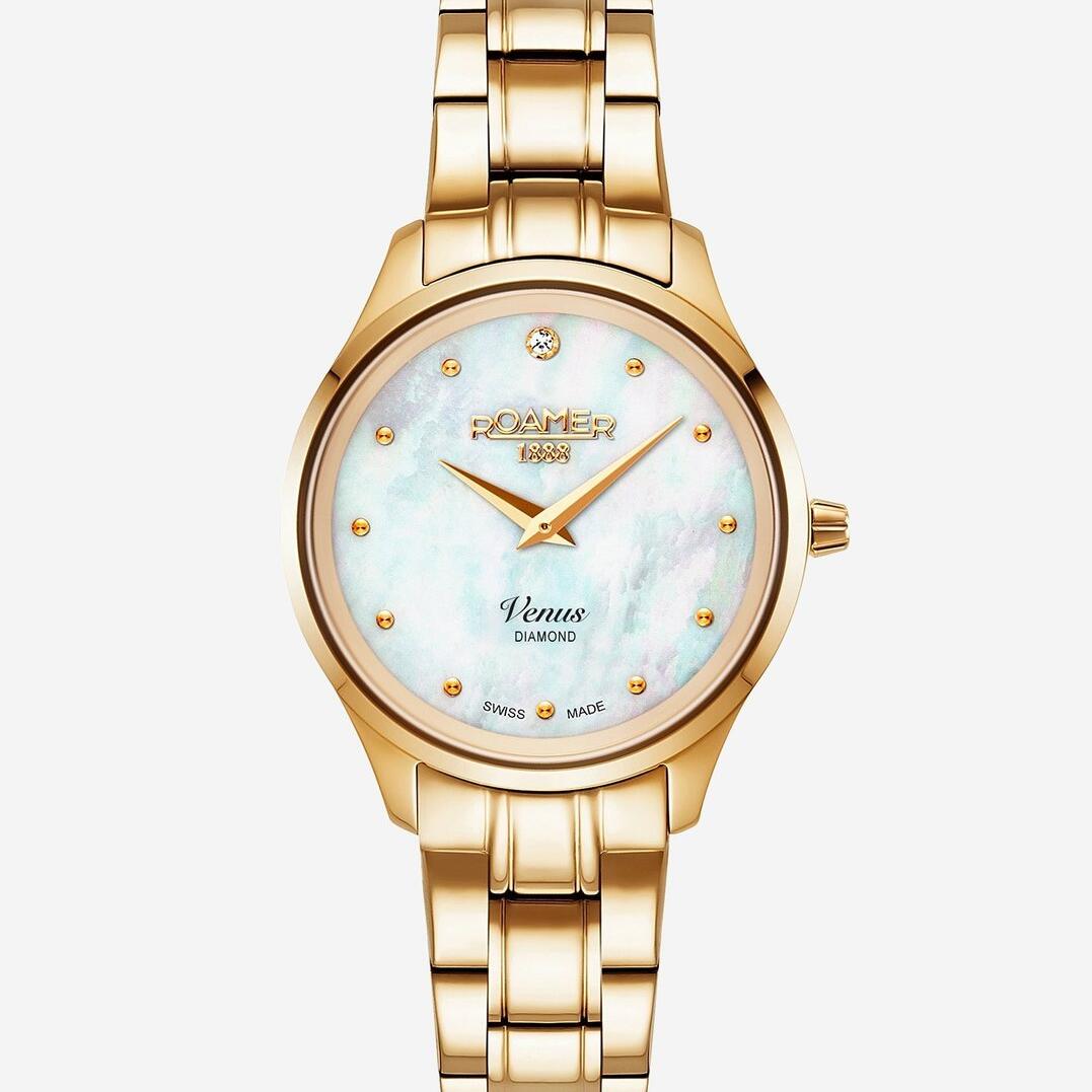 Roamer Gold Ladies Analogue Watch_0