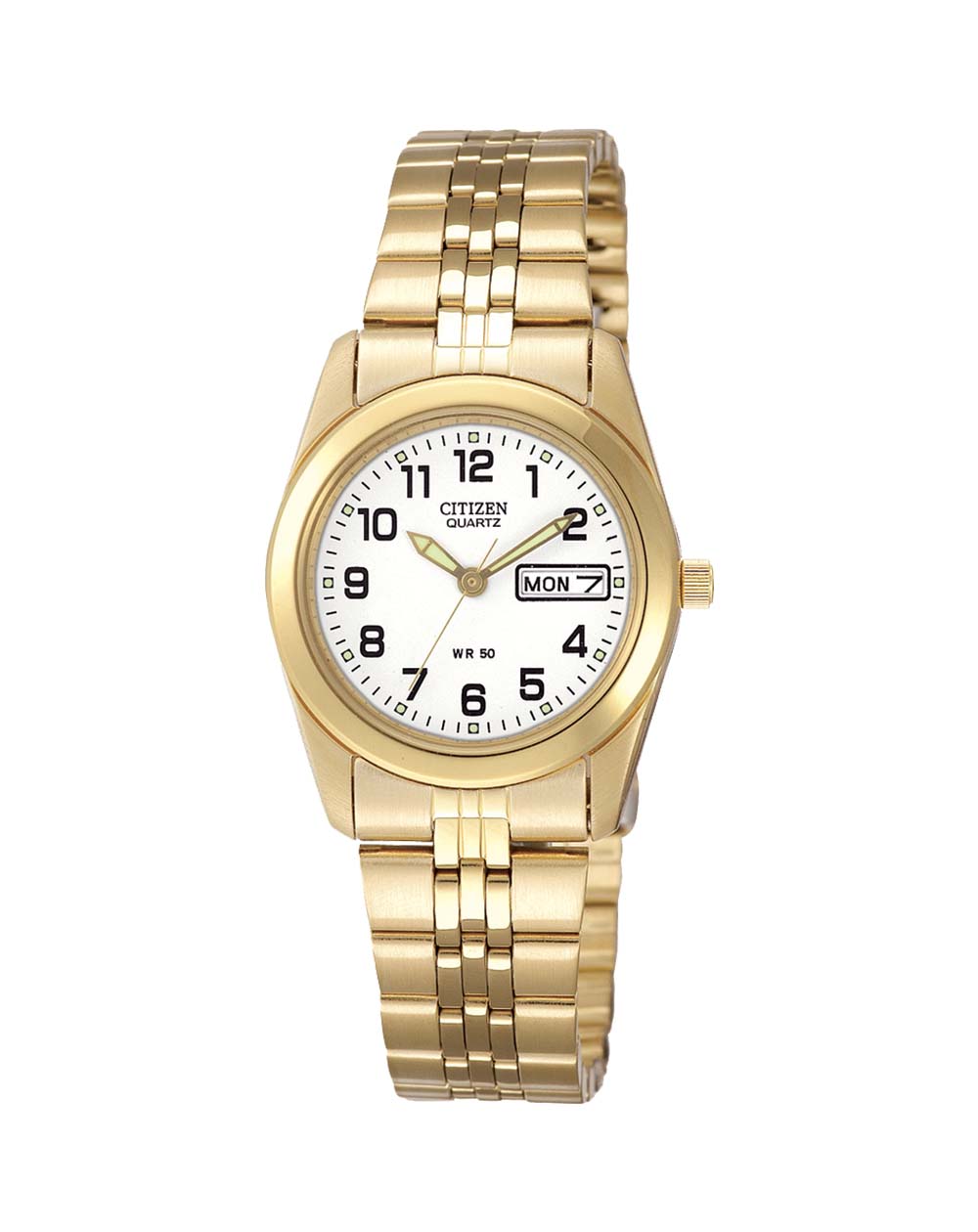 Citizen Ladies Gold Analogue Watch 50m_0