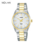 Lorus Ladies Solar Analogue Watch Silver/Gold_0