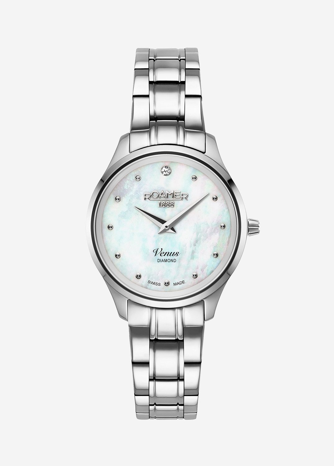 Roamer Silver Ladies Analogue Watch_0