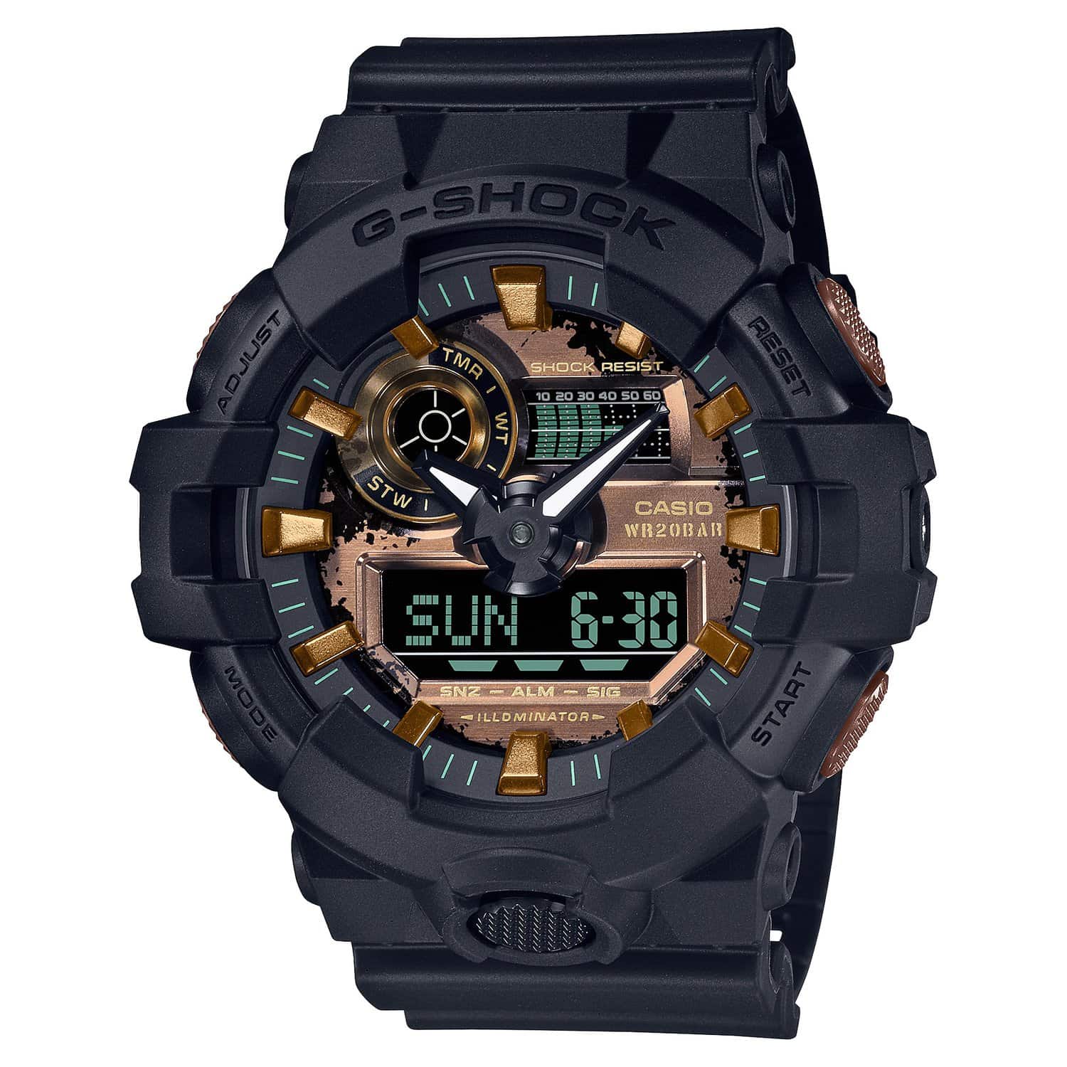 G-Shock Black and Rust Watch_0