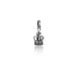 Sterling Silver Crown Pendant Charm_0