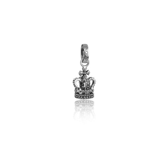 Sterling Silver Crown Pendant Charm_0