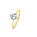 18ct y/w biron lab gown diamond ring 1.05ct tdw D I1_0