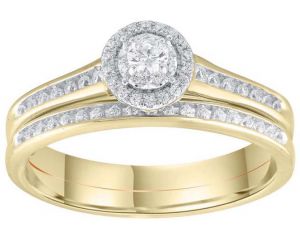 9ct Yellow Gold Bridal Set_0