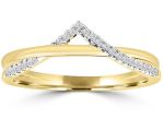 Gold and Diamond Wishbone Ring_0