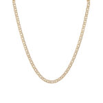 9ct Yellow Gold Silver Filled Double Curb Chain_0