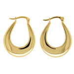Silver Filled Gold Hoop Earrings_0
