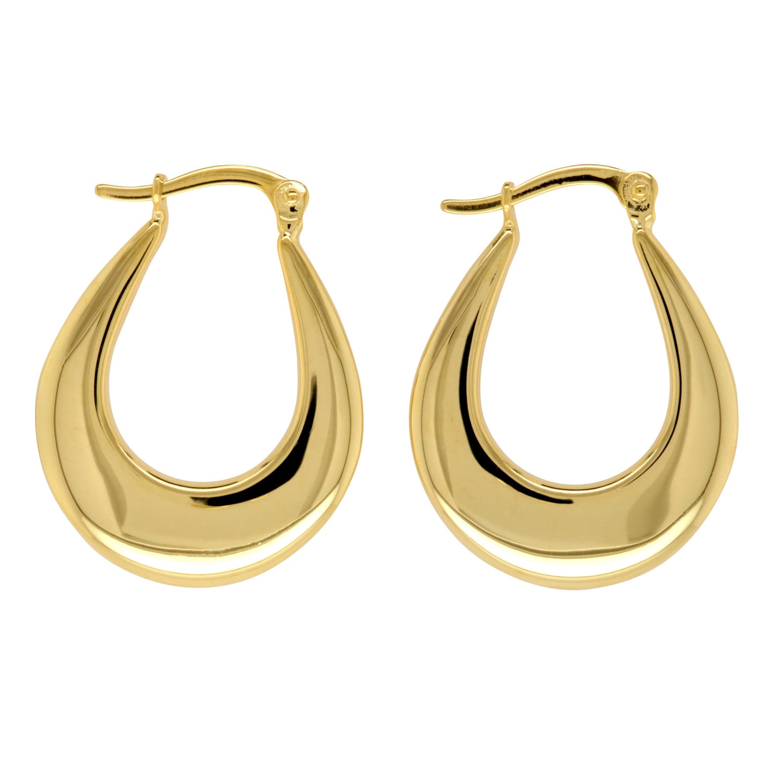 Silver Filled Gold Hoop Earrings_0