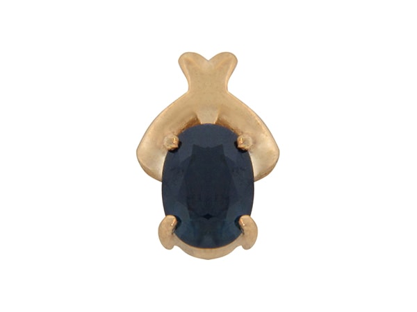 9ct Yellow Gold Sapphire Pendant_0