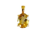 9ct Yellow Gold Citrine Pendant_0