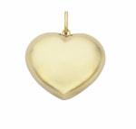 9ct Puff Heart Pendand 17mm_0