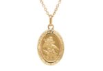 Gold St Christopher Pendant_0