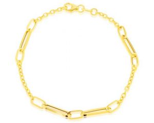 9ct Gold Long Open Link Bracelet_0