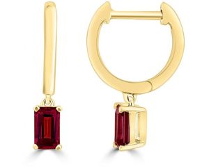 Gold and Rhodolite Garnet Huggies_0