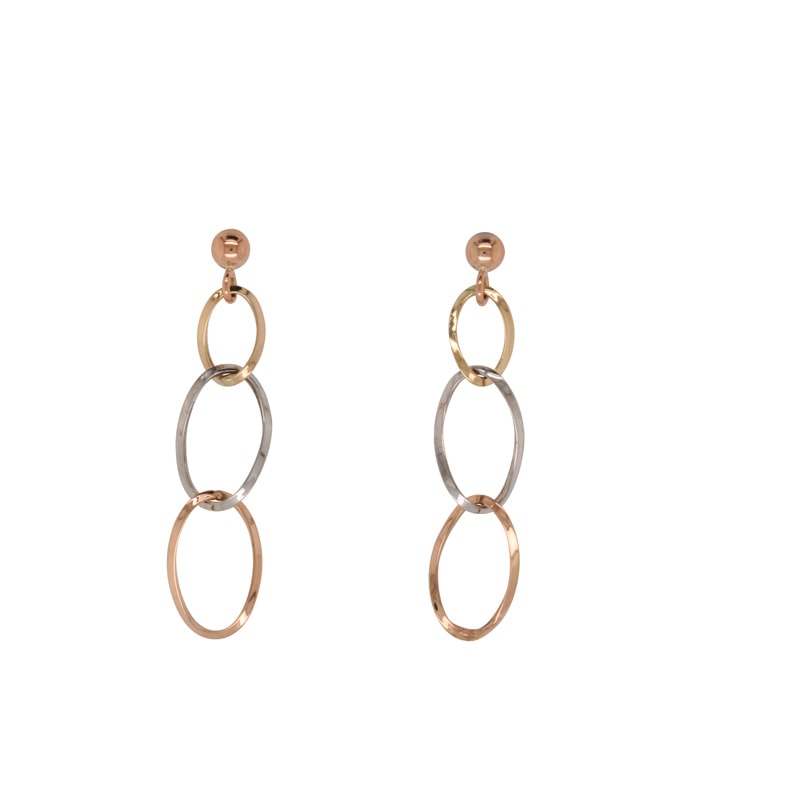 Linked drop Tri 9ct earrings_0