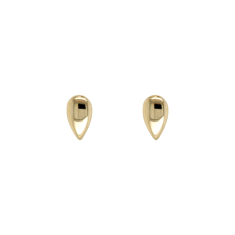 Gold Teardrop Studs_0