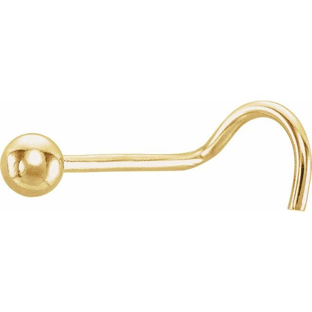 Gold Ball Nose Stud_0