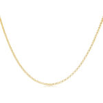 9ct Yellow Gold 55cm Round Belcher Chain_0