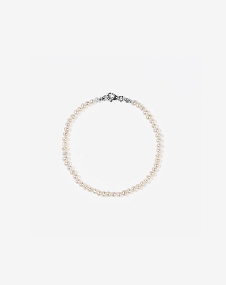 White Pearl Bracelet 19cm_0