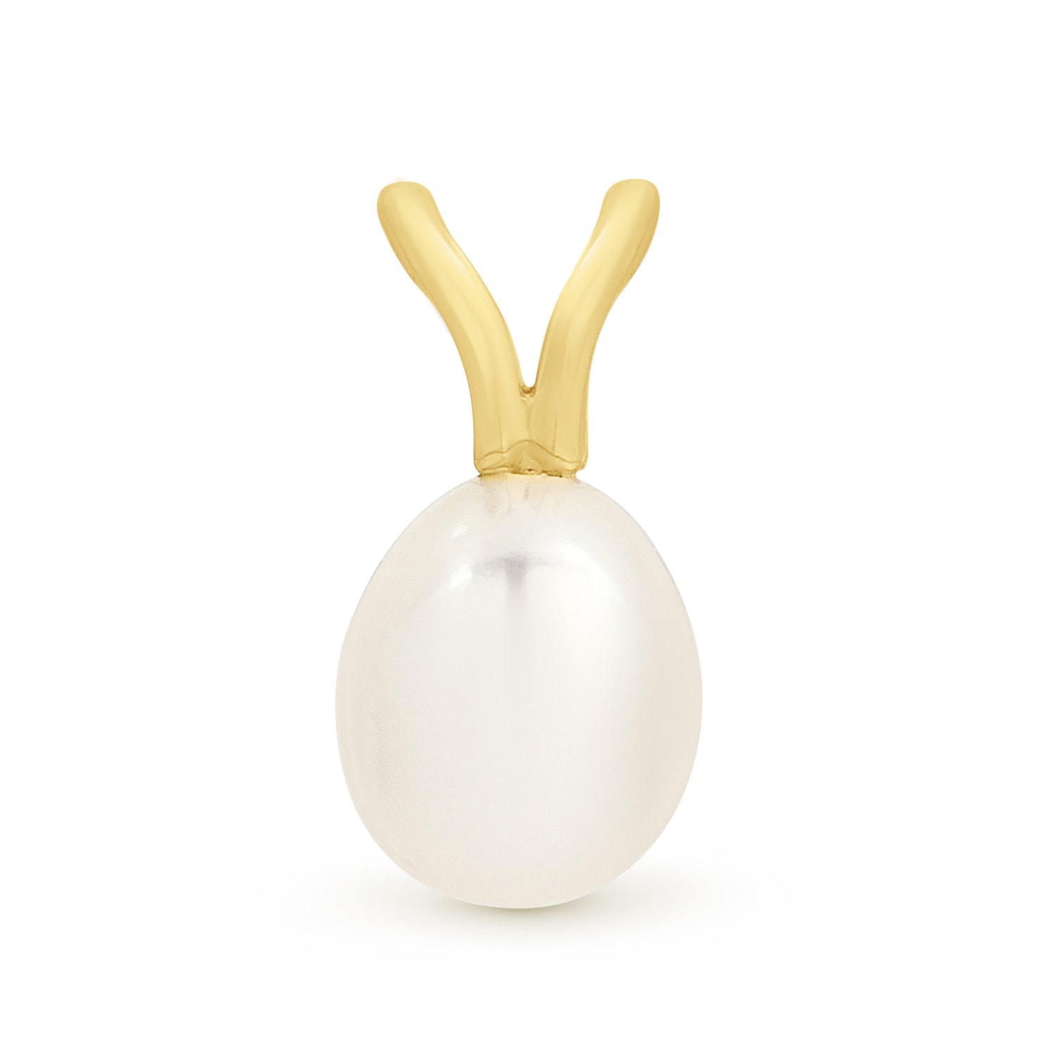 Yellwo Gold Pearl Pendant_0