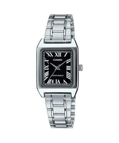 Casio Ladies Square Analogue Watch Silver_0