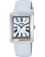 Lorus Ladies Square Analogue Watch White_0