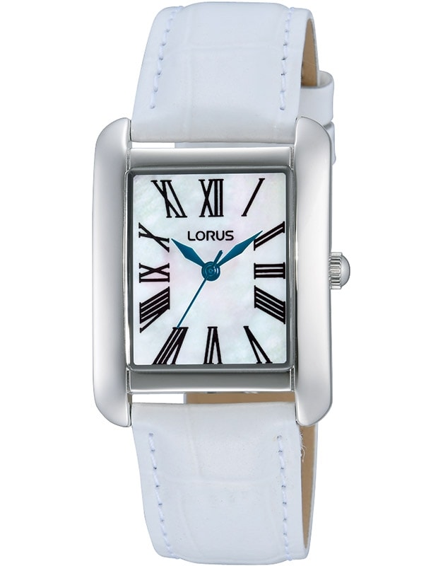 Lorus Ladies Square Analogue Watch White_0