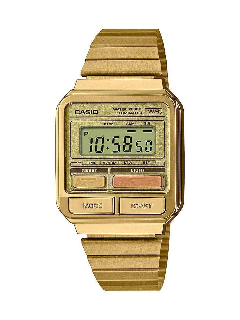 Casio Retro Digital Watch Gold_0