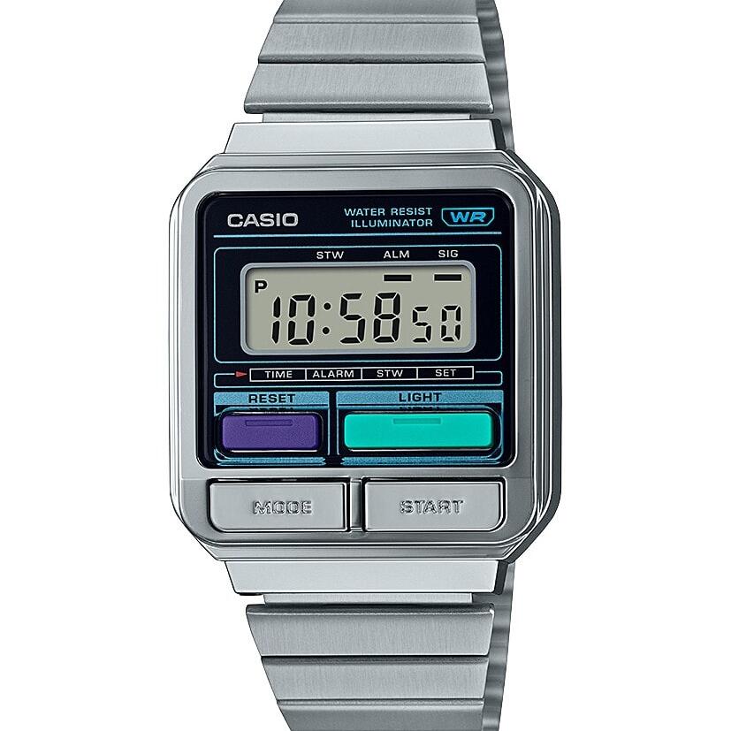 Casio Retro Digital Watch Silver_0