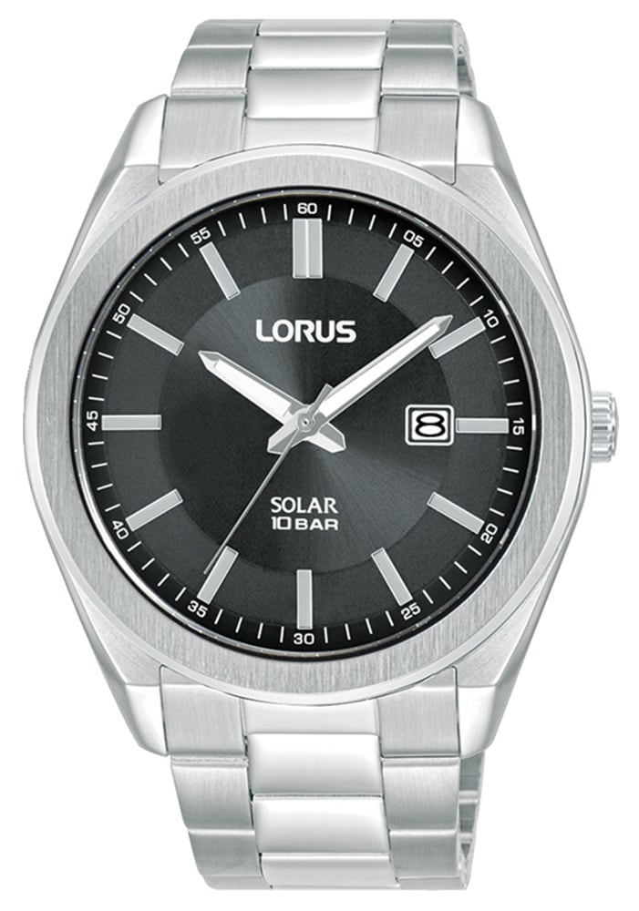 Lorus Gents Silver Solar Analogue Watch_0