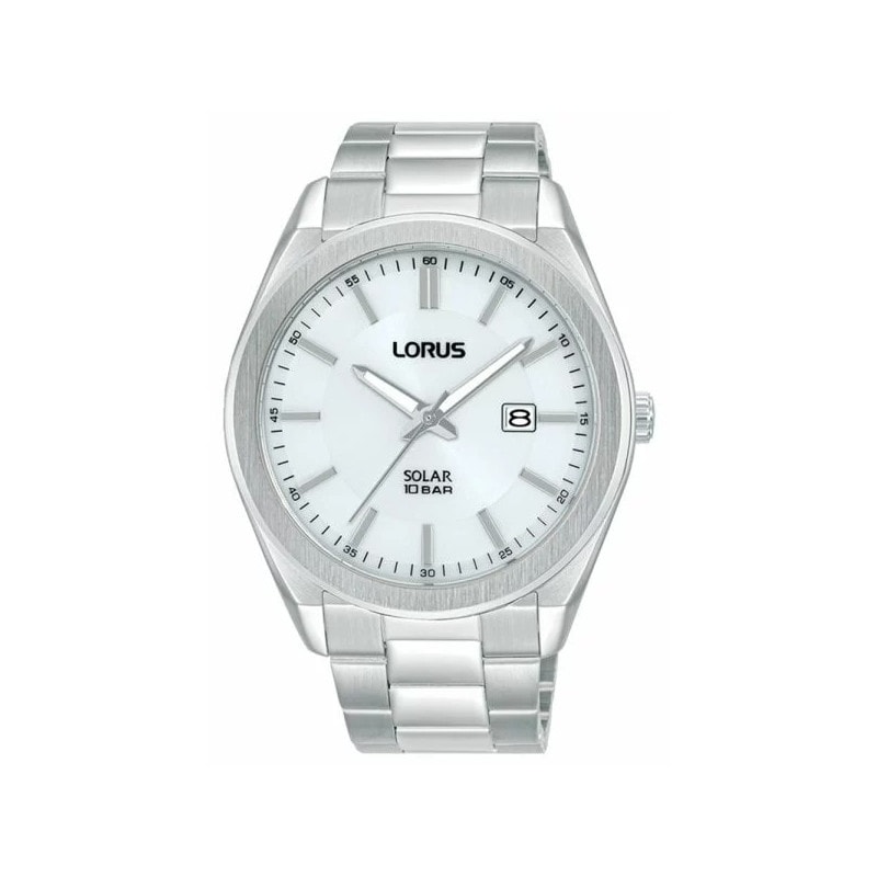 Lorus Gents Silver Solar Analogue Watch_0