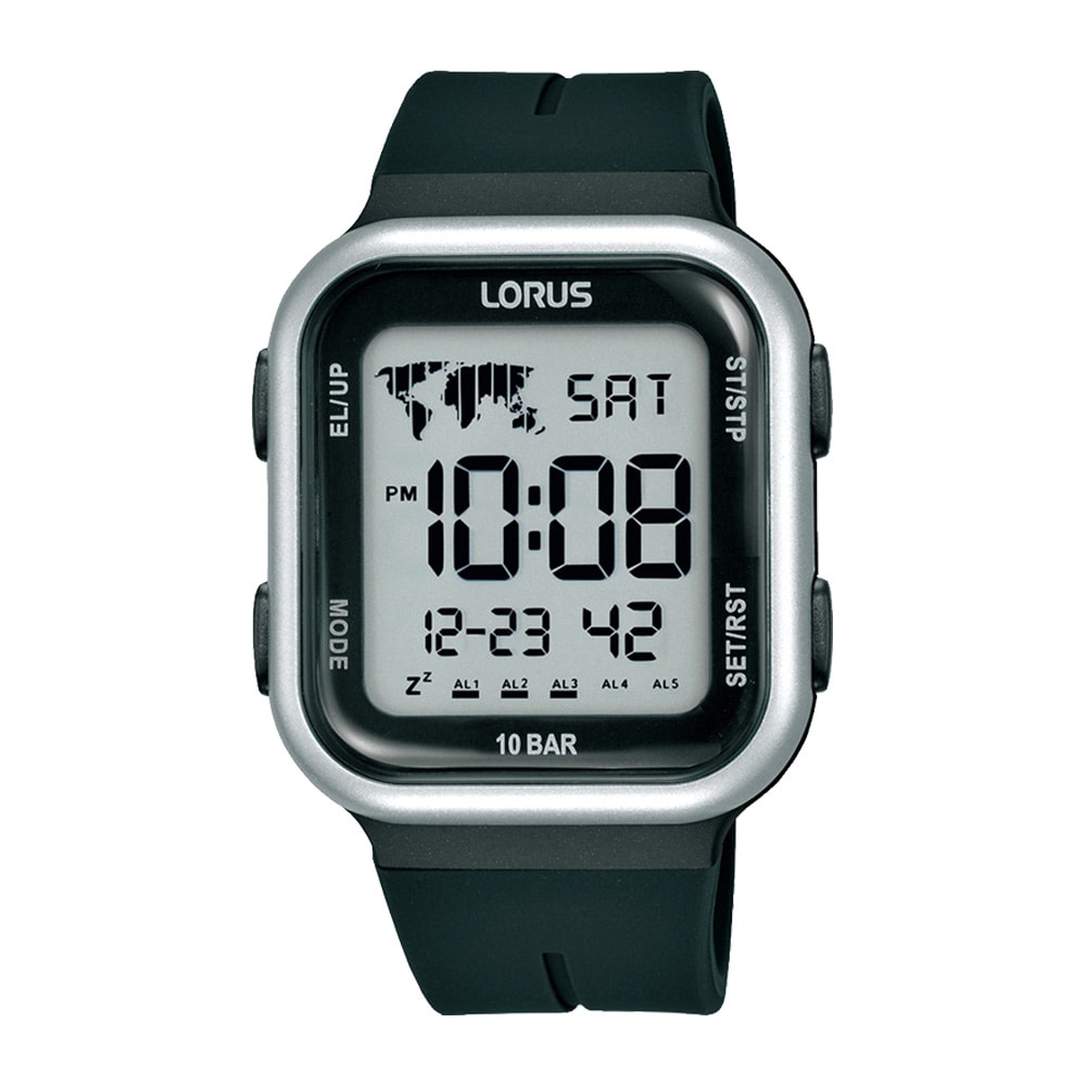 Lorus Black Square Face Digital Watch_0