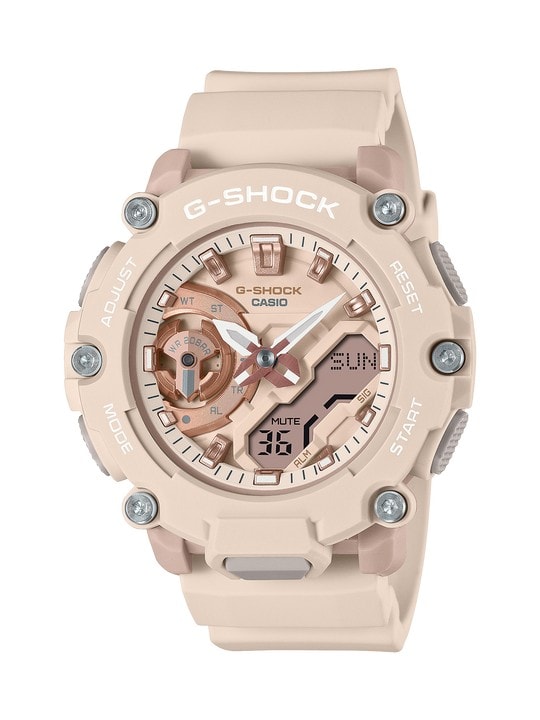 G-Shock Analogue and Digital Light Pink Watch_0