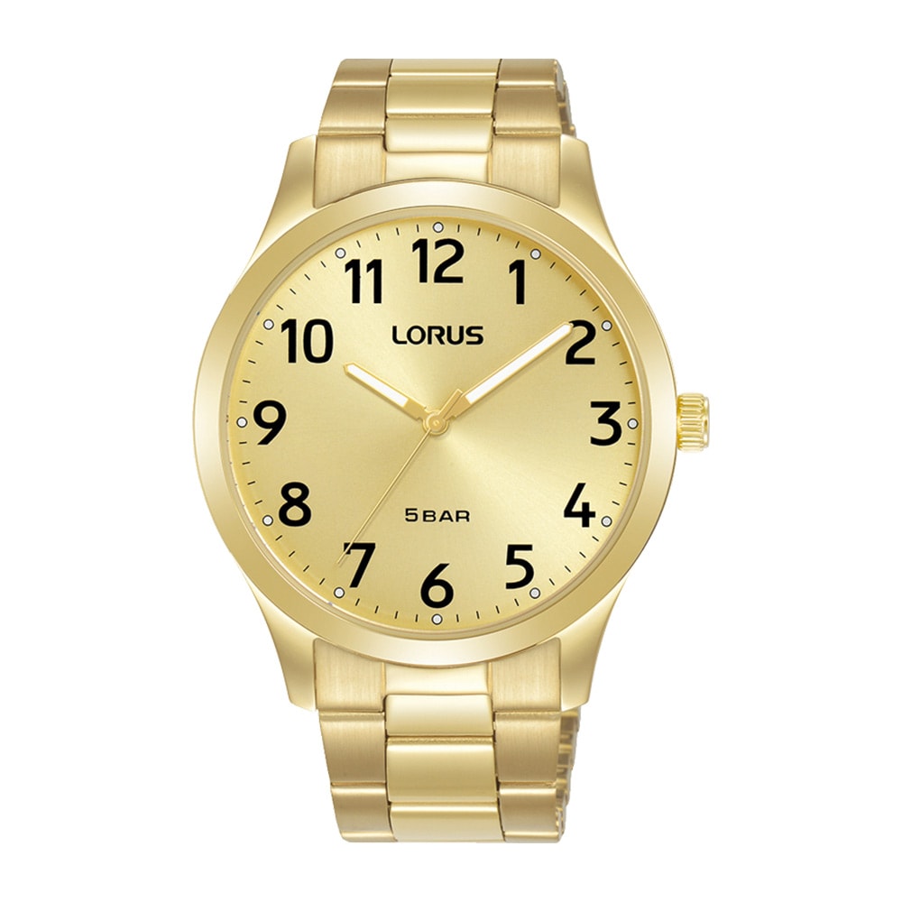 Lorus Gold Analogue Watch 50m_0