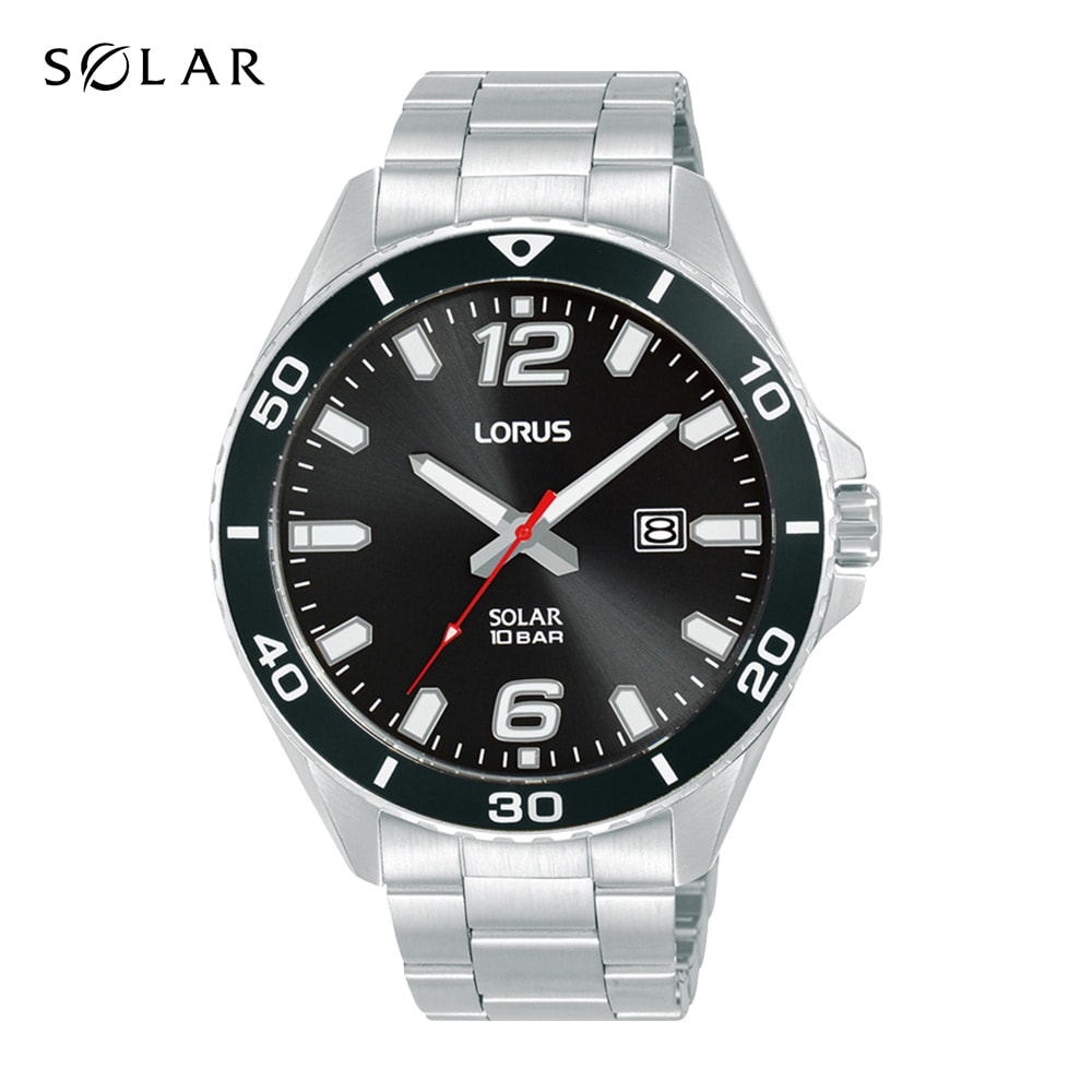 Lorus Silver Solar Analogue Watch 100m_0