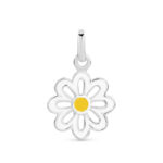 Sterling Silver and Enamel Daisy Pendant Only_0